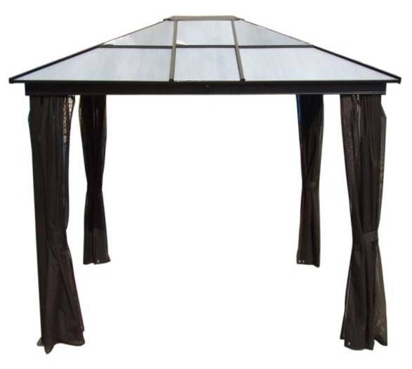 Essential Garden Mission Creek 10x12 Hardtop Gazebo With Netting